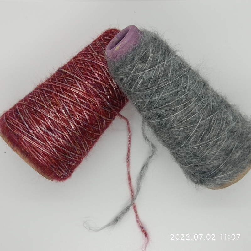 Alpaca Acrylic Nylon Fancy Air Yarn 1.8Nm Crocheted