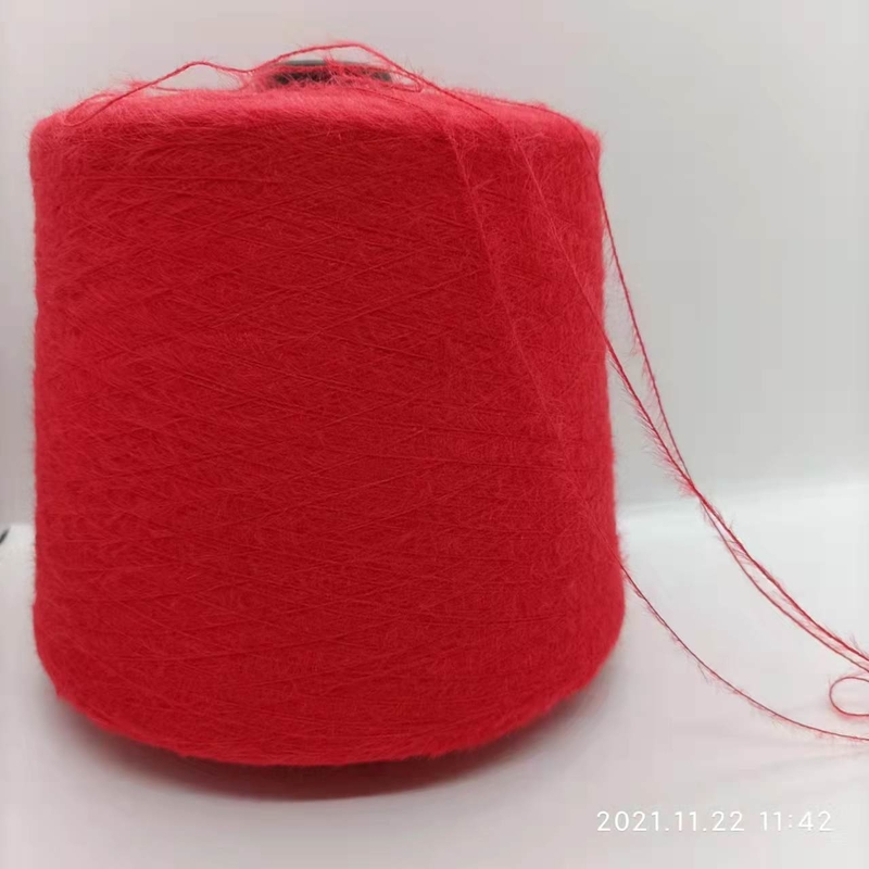 Fur Like 1.3cm Fancy Yarn Nylon Mink Yarn With Streight Pile For Making Sweater